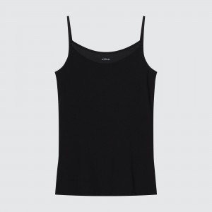 UNIQLO Airism Camisole Top Svarte | 28WNGRZEC