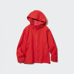 UNIQLO Blocktech Hooded Parka Water Repellent Rød | 97ORXWPKI