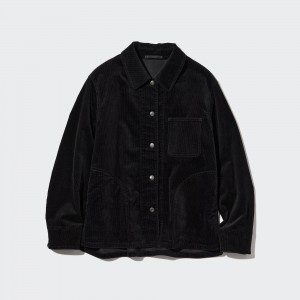 UNIQLO Corduroy Coverall Svarte | 10IVARYKW