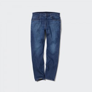 UNIQLO Ezy Ultra Stretch Slim Fit Jeans Blå | 10VUCILFJ