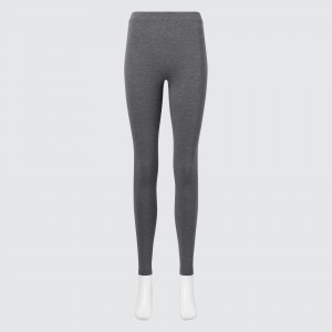 UNIQLO Heattech Extra Warm Cotton Thermal Leggings Mørke | 54CUALBVD