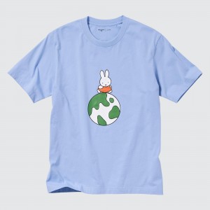 UNIQLO Peace For All Graphic T-Shirt Dick Bruna Blå | 13ZEWUNTA