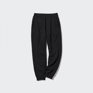 UNIQLO Pile Lined Joggers Svarte | 83YKUGPVZ