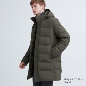 UNIQLO Seamless Down Coat Olivengrønne | 28WPMHERS