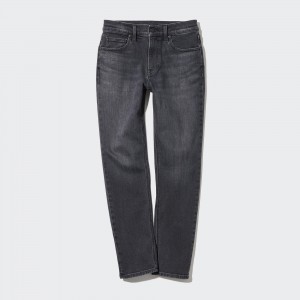 UNIQLO Slim Fit Straight Leg Jeans Gray | 21MJYQLZN