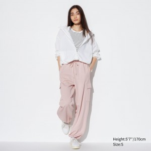 UNIQLO Sweat Cargo Joggers Rosa | 49SNFPGBL