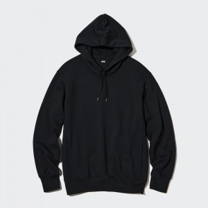 UNIQLO Sweat Pullover Hoodie Svarte | 07QIPXBVT