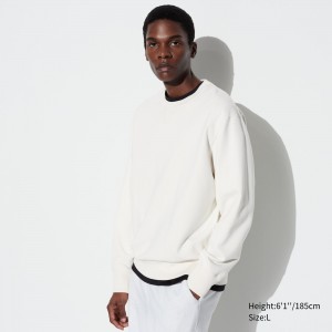 UNIQLO Sweatshirt Hvite | 51CYGDAVJ