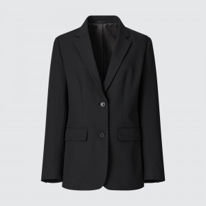 UNIQLO Tailored Jacket Svarte | 40VUEFASB