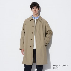 UNIQLO Two Way Single Breasted Coat Beige | 75ABHRDKS