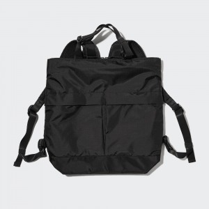 UNIQLO Two Way Utility Bag Svarte | 95PSIMJRK