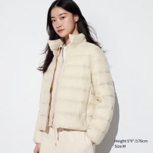 UNIQLO Ultra Light Down Jacket Hvite | 25OQUXNZE