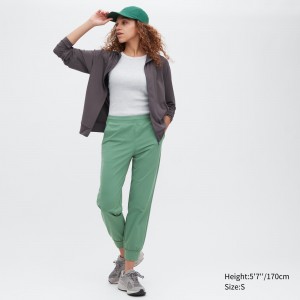 UNIQLO Ultra Stretch Airism Joggers Grønn | 79CZESYFR