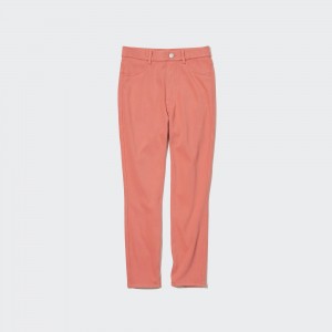 UNIQLO Ultra Stretch High Rise Cropped Leggings Rosa | 68THUNXVY