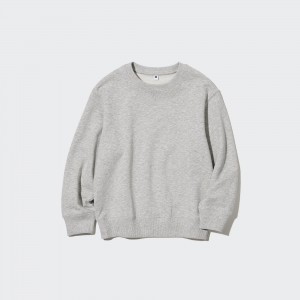 UNIQLO Ultra Stretch Soft Sweatshirt Gray | 15AWRPNZH