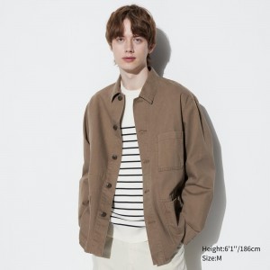 UNIQLO Utility Jacket Brune | 73IPASEGH