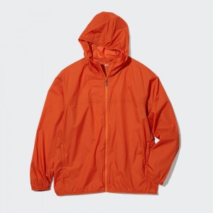 UNIQLO Uv Protection Pocketable Parka Oransje | 72UNEYBHR