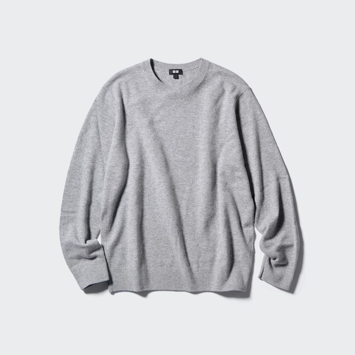 UNIQLO 100pct Cashmere Crew Neck Jumper Brune | 54FVMBKCU