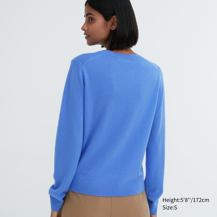 UNIQLO 100pct Cashmere Crew Neck Jumper Grønn | 92DMTJKQU