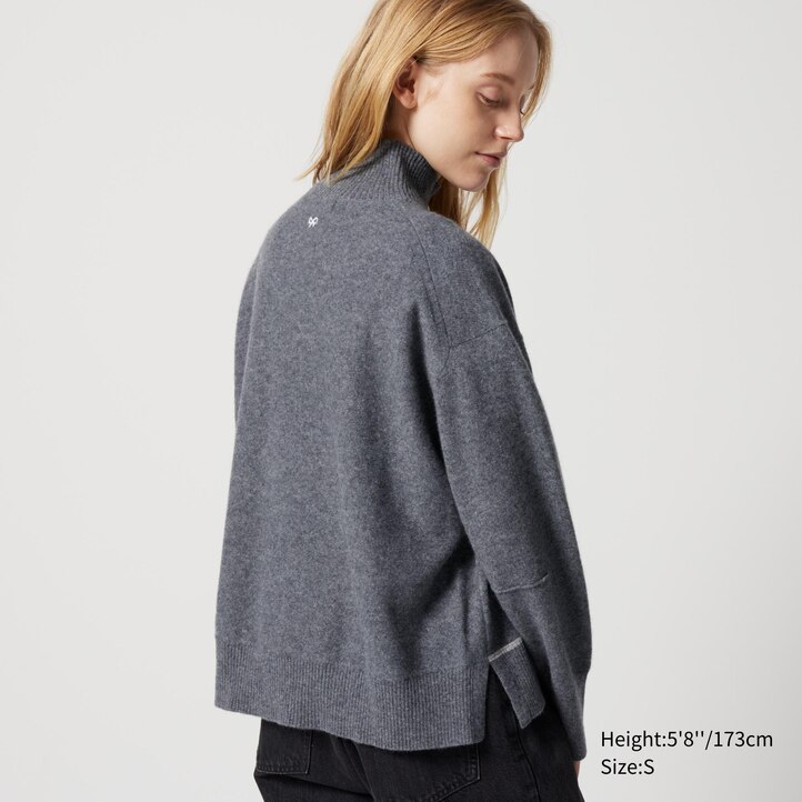 UNIQLO 100pct Cashmere High Neck Jumper Svarte | 97OHVUKAE