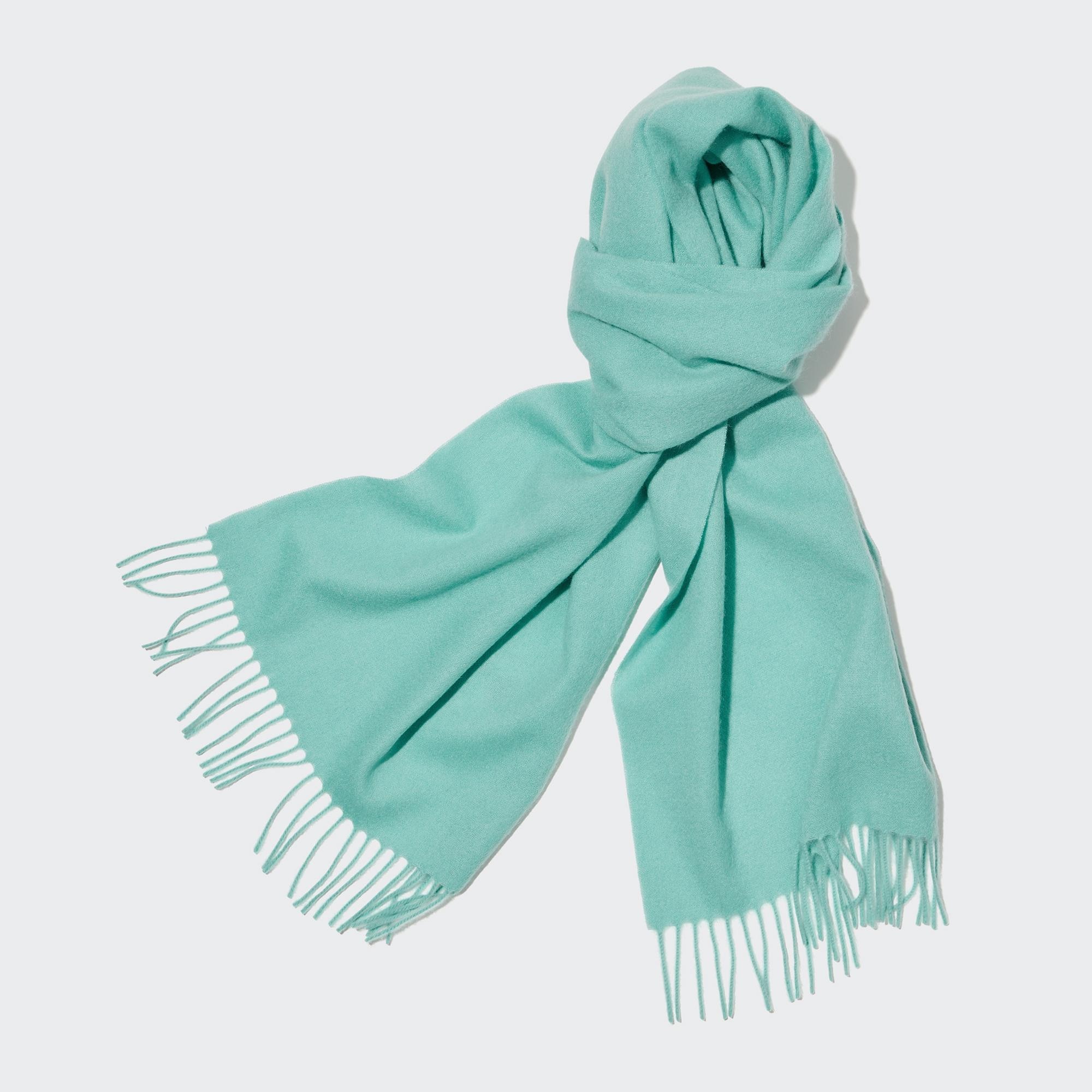 UNIQLO 100pct Cashmere Scarf Grønn | 35JLMEHYI