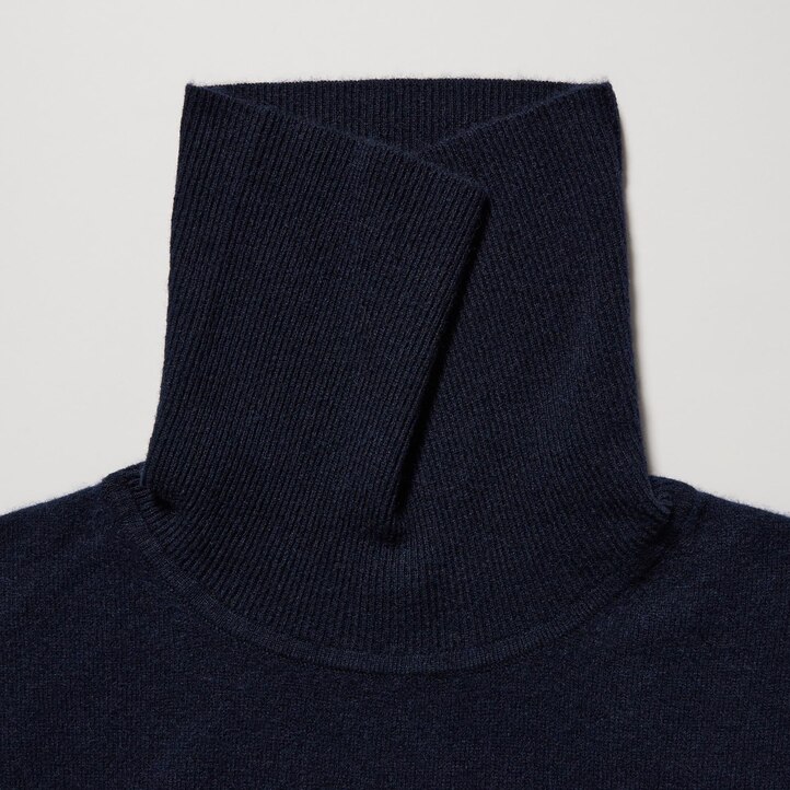 UNIQLO 100pct Cashmere Turtleneck Jumper Mørke | 10TQAUEFI