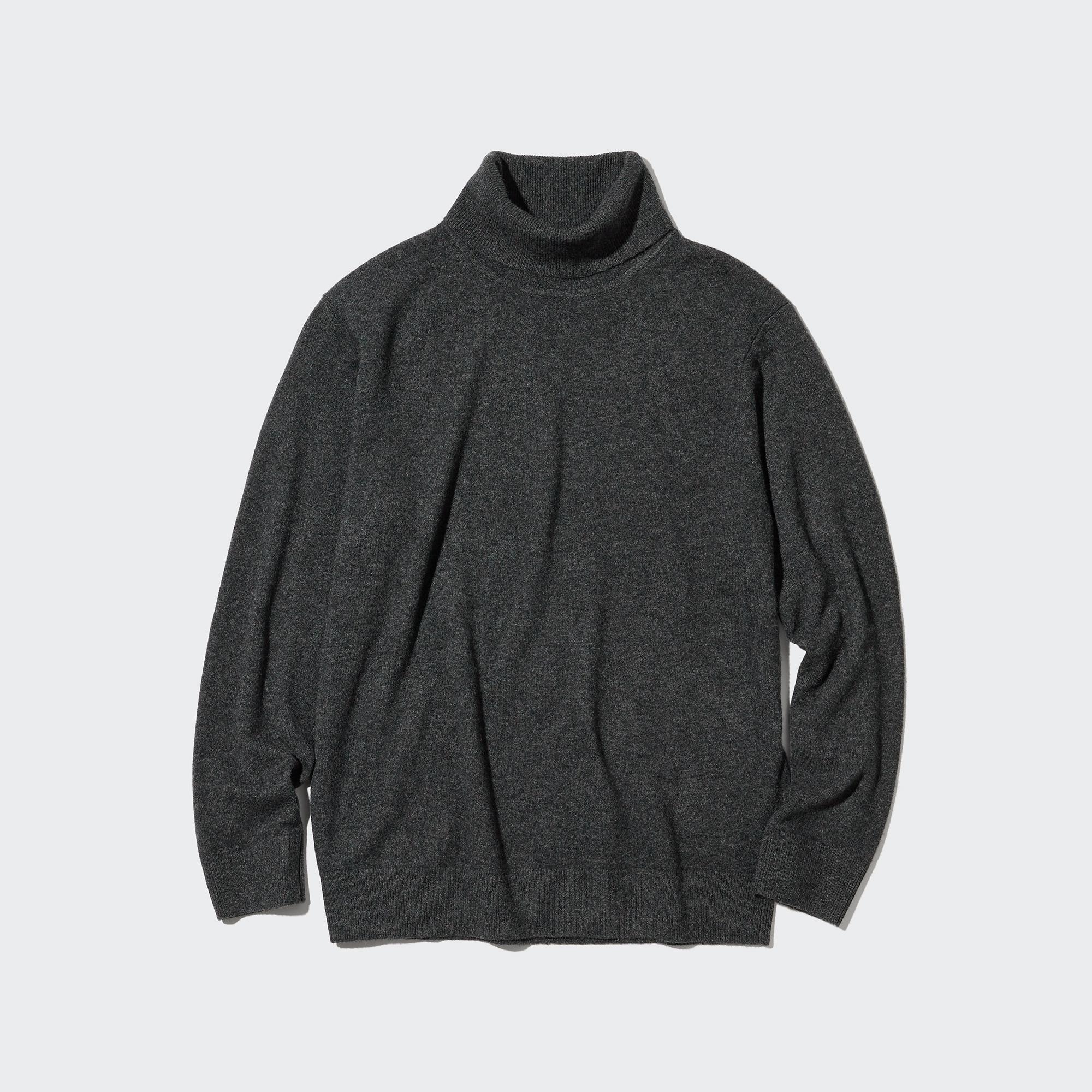 UNIQLO 100pct Cashmere Turtleneck Jumper Mørke | 10TQAUEFI