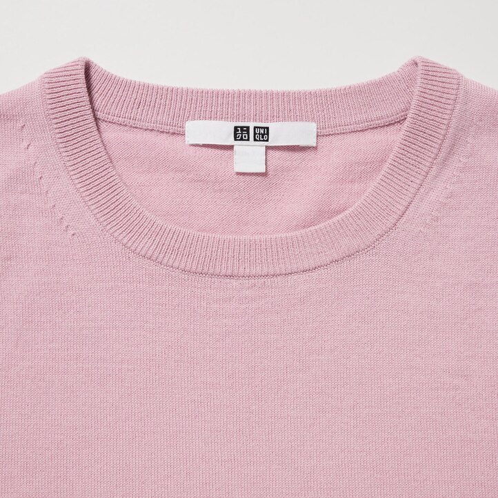 UNIQLO 100pct Extra Fine Merino Crew Neck Jumper Blå | 30LKRJBDG