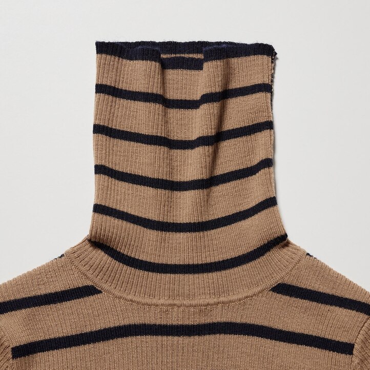 UNIQLO 100pct Extra Fine Merino Ribbed Turtleneck Jumper Hvite | 27FYQJWLE