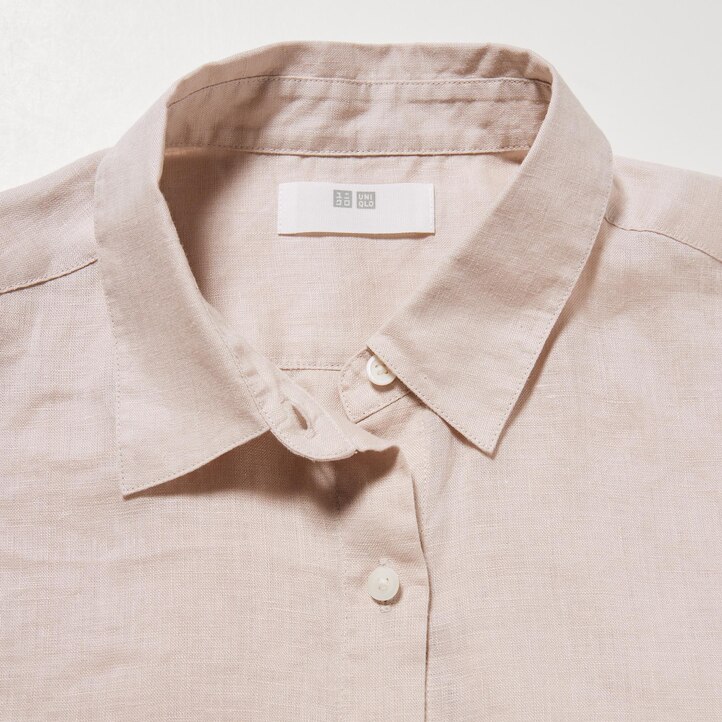 UNIQLO 100pct Premium Linen Shirt Grønn | 03LRYXDEI