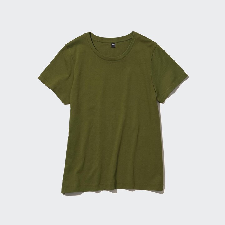 UNIQLO 100pct Supima Cotton Crew Neck Short Sleeved T-Shirt Rød | 87UGWPEMN