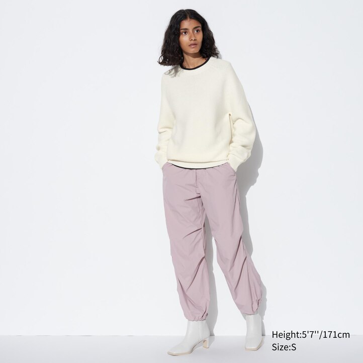 UNIQLO 3d Knit Seamless Crew Neck Jumper Rosa | 15FXLQHVC