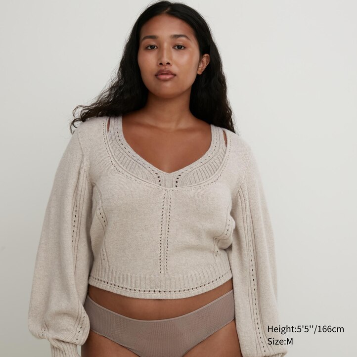 UNIQLO 3d Knit Seamless Ribbed Bra Mørke | 80YPWCJSB