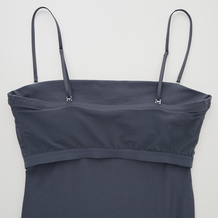 UNIQLO Airism Cotton Cropped Bra Tube Top Gray | 92YEKHGDI