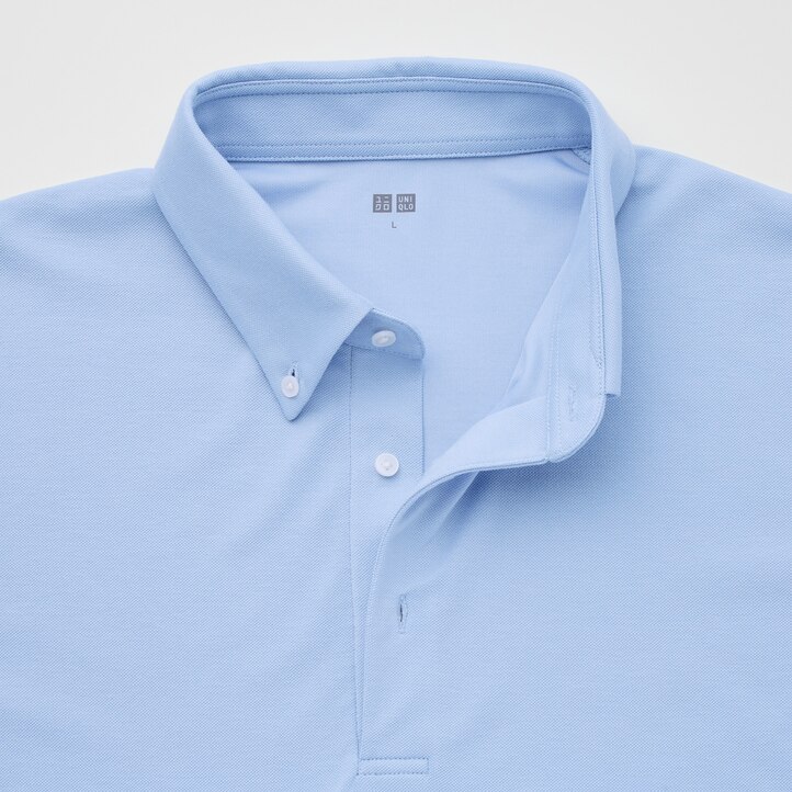 UNIQLO Airism Piqué Polo Shirt 2021 Season Marineblå | 82TEAZVOH