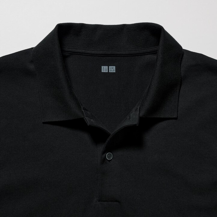 UNIQLO Airism Polo Shirt Blå | 98BFSUPMQ