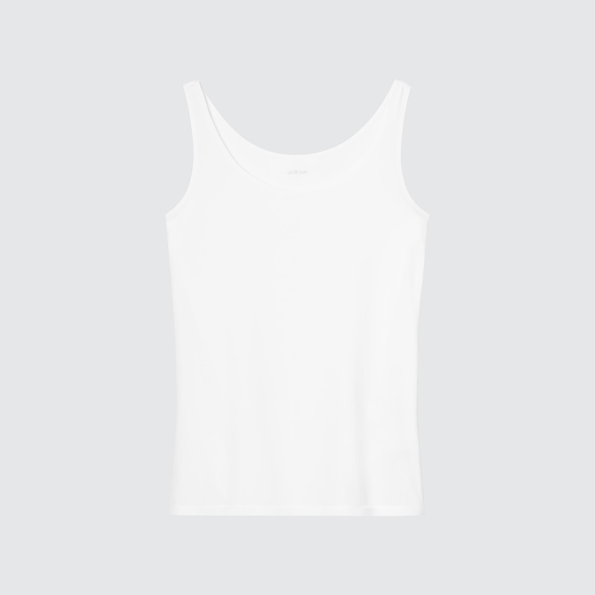 UNIQLO Airism Sleeveless Vest Top Hvite | 97TIKWGZE