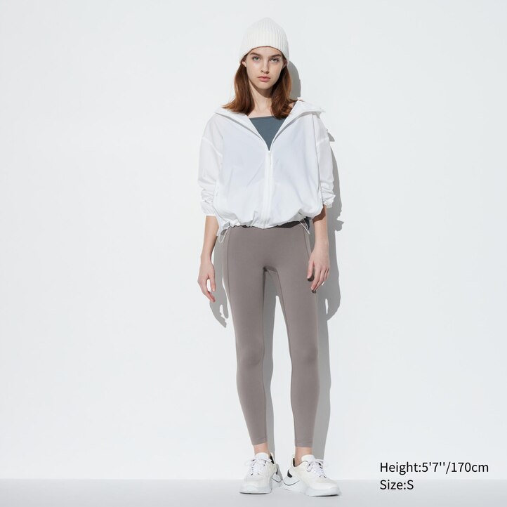 UNIQLO Airism Ultra Soft Leggings With Pockets Svarte | 17YAVFPOT