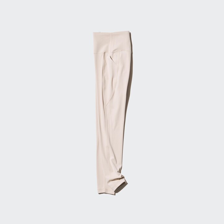 UNIQLO Airism Ultra Soft Leggings With Pockets Svarte | 17YAVFPOT