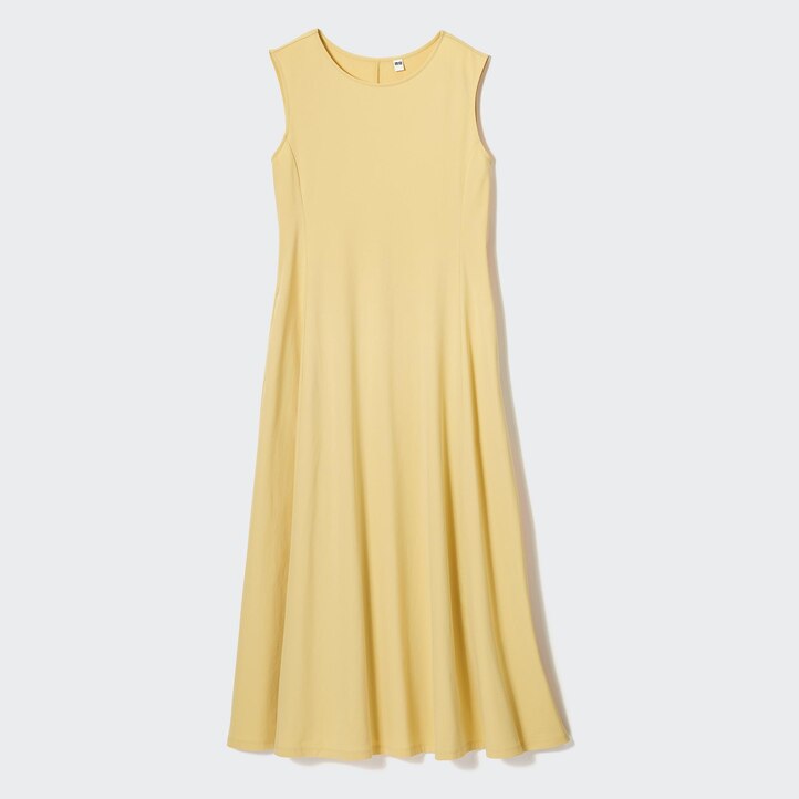 UNIQLO Airism Ultra Stretch Sleeveless Dress Marineblå | 49KUJCXOQ