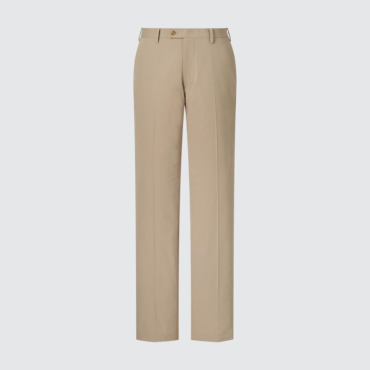 UNIQLO Airsense Ultra Light Cotton Like Trousers Long Svarte | 40EMQACJG