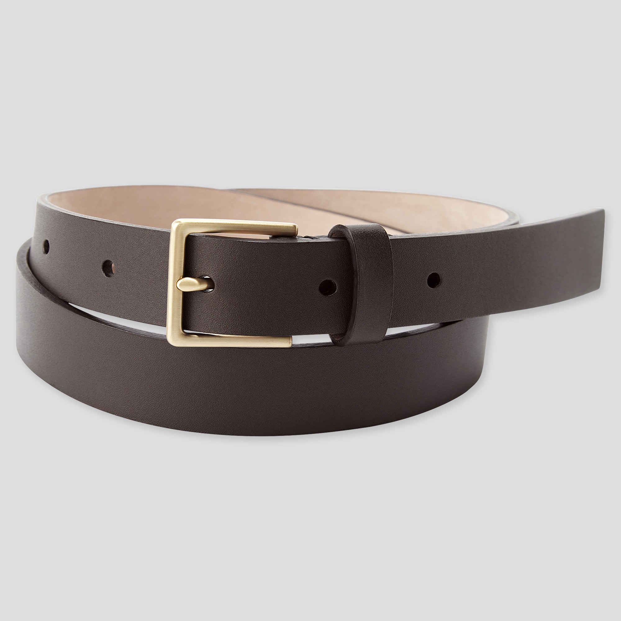 UNIQLO Belt 2021 Season Mørke Brune | 15IQYCPNS