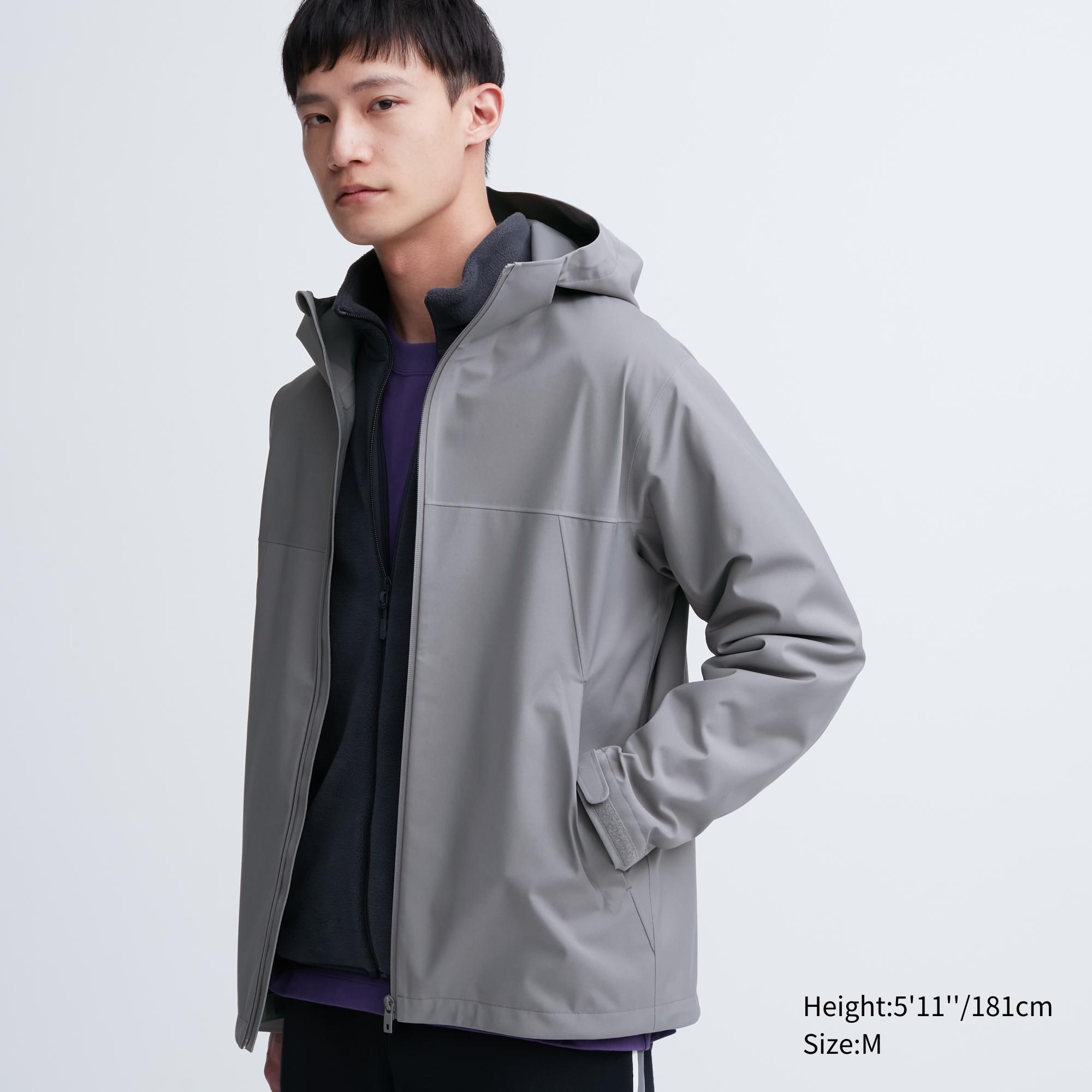 UNIQLO Blocktech 3d Cut Parka Gray | 16EPTFUIA