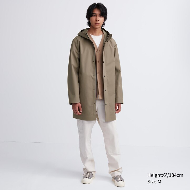 UNIQLO Blocktech Coat Svarte | 14CLGYFAW