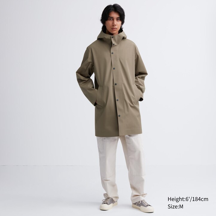 UNIQLO Blocktech Coat Svarte | 14CLGYFAW