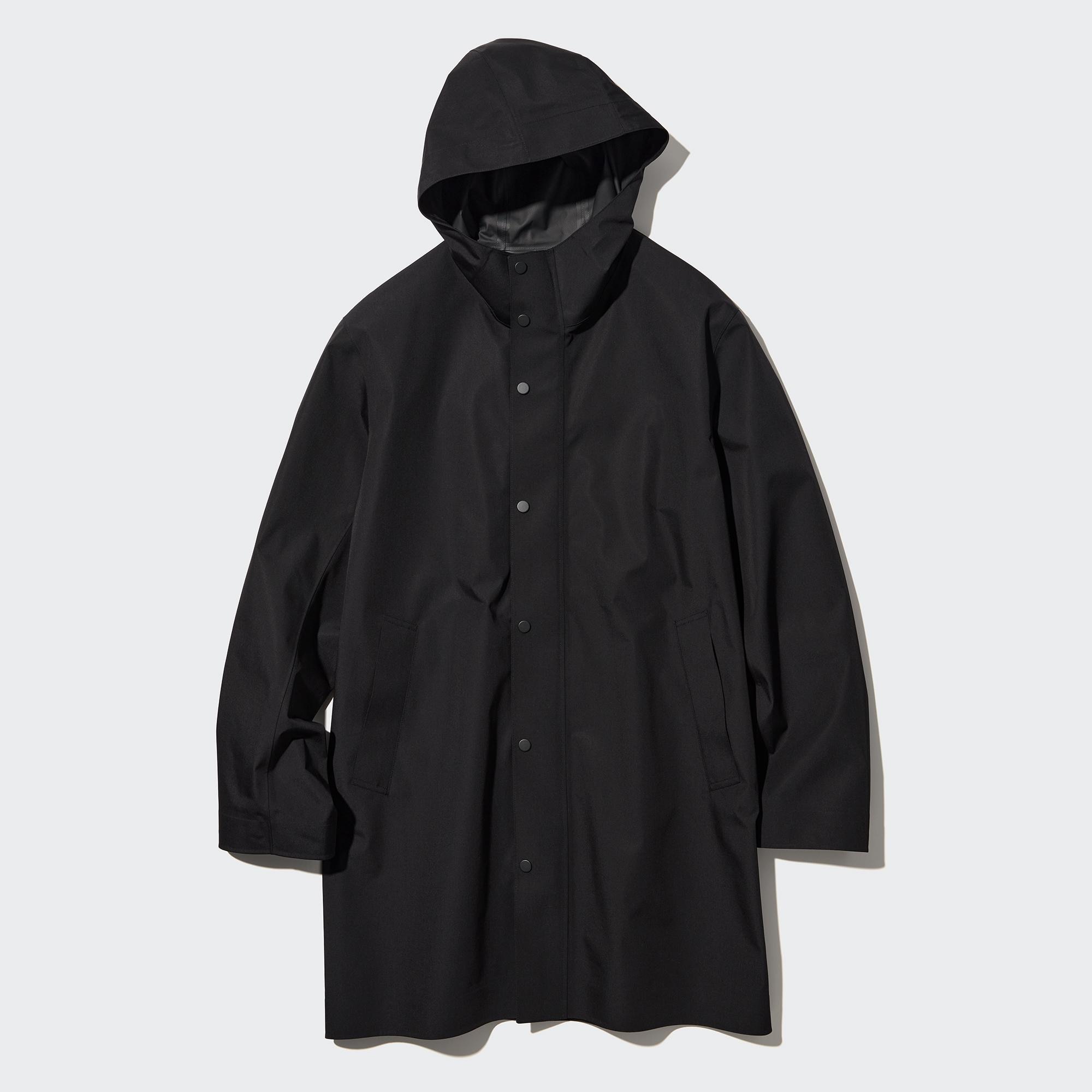 UNIQLO Blocktech Coat Svarte | 14CLGYFAW