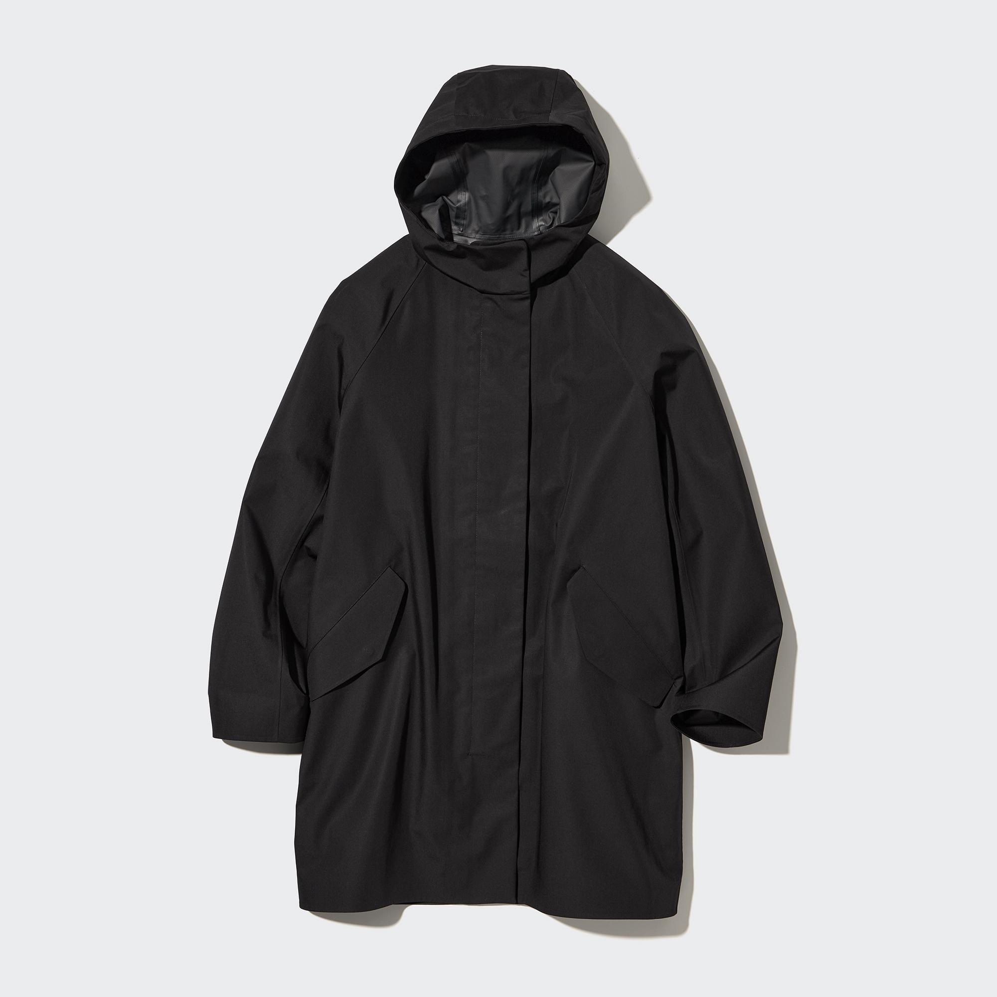 UNIQLO Blocktech Half Coat Svarte | 23PTYZGRA