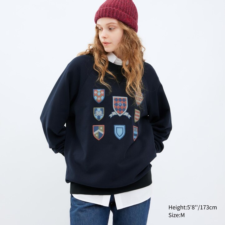 UNIQLO College Sweatshirt Gray | 41WPVELMX