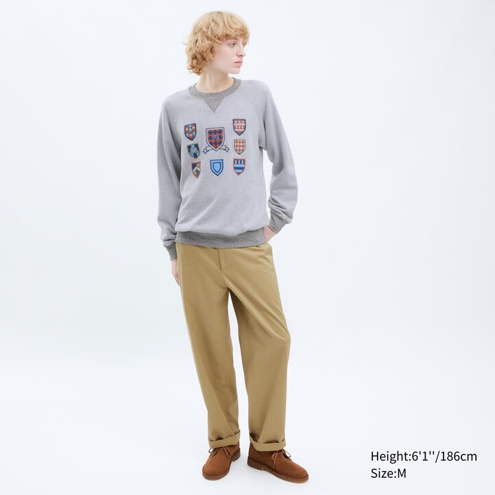 UNIQLO College Sweatshirt Gray | 41WPVELMX