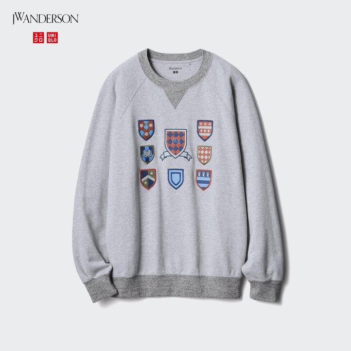 UNIQLO College Sweatshirt Gray | 41WPVELMX